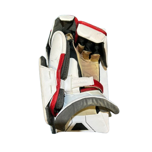 Bauer Vapor Hyperlite 2 - Ensemble complet de gardien droit Pro Stock d'occasion (blanc/rouge)
